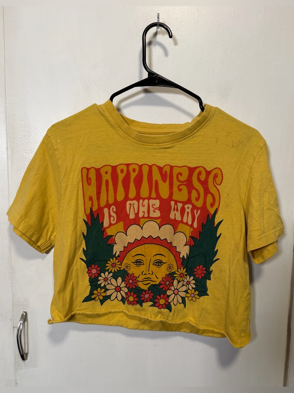 Chemistry Happiness Is The Way Graphic Tee - Cropped